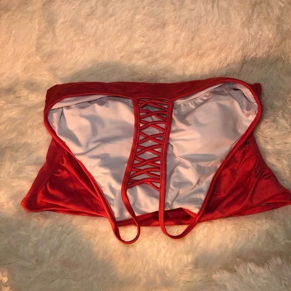 Deep Pink Coral Tankini